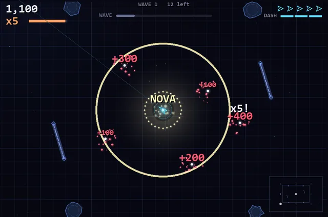 The NOVA pickup's ring going out, everything caught inside it dying.